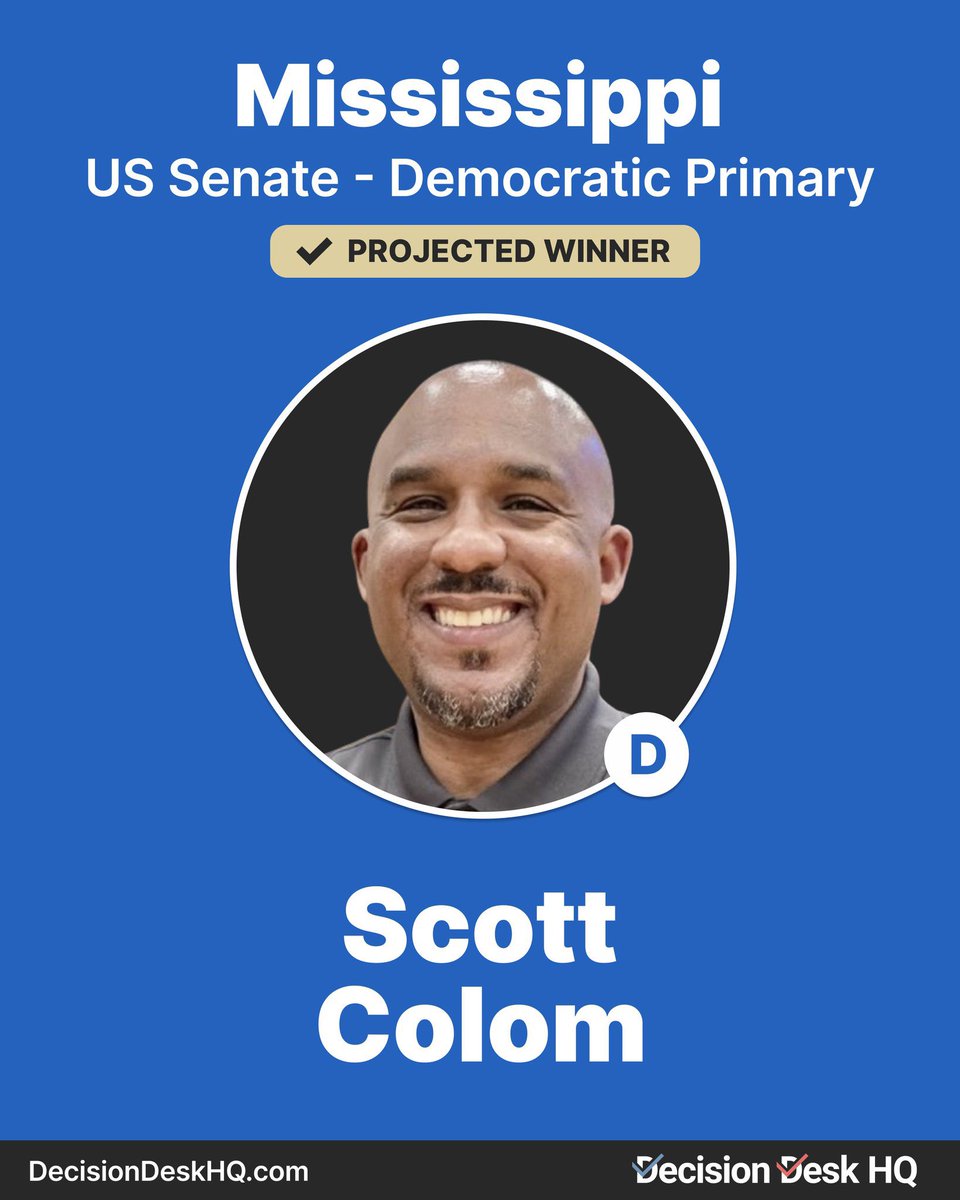 NathanRShrader's tweet photo. Congratulations @BennieGThompson & @scott_colom! #MSSen #MSPolitics #MS02 https://t.co/pPo0xuFySj