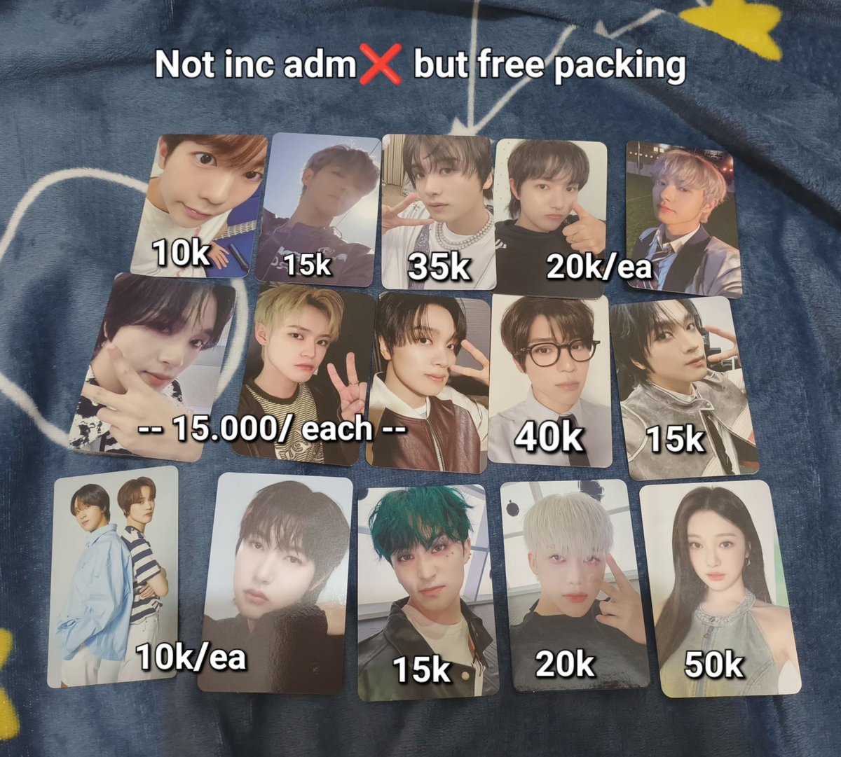 Clearance Sale‼️ WTS 🇲🇨

💸 in pic

🫰🏻 nct dream Chenle fullset sg25 Appmus Makestar Yes24 pc Mark Jaemin Sion nctzone Haechan Renjun   Unit Ryo wish song bird Ningning pob benefit jp potd 5k yen magazine aespa sealed aab photocard sell dreamscape broken melodies I am the future