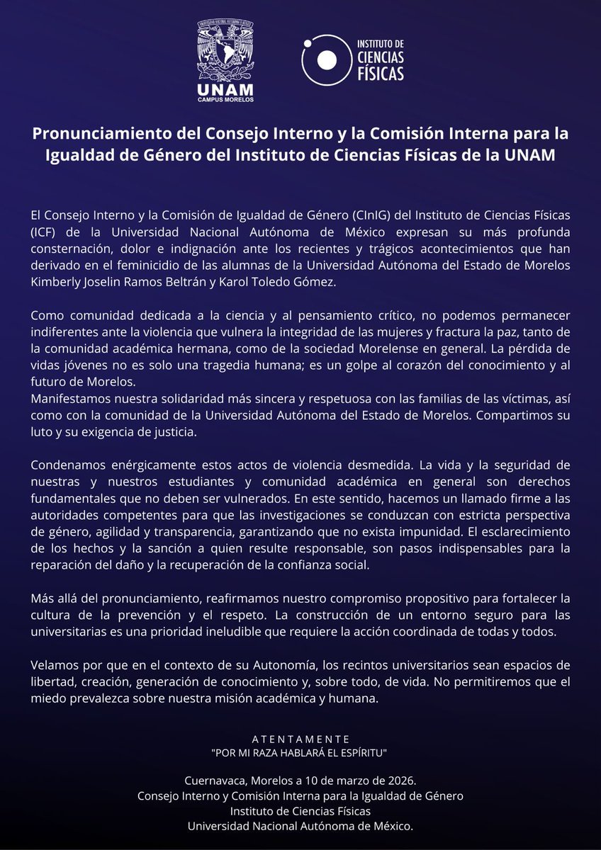 ICF-UNAM tweet media
