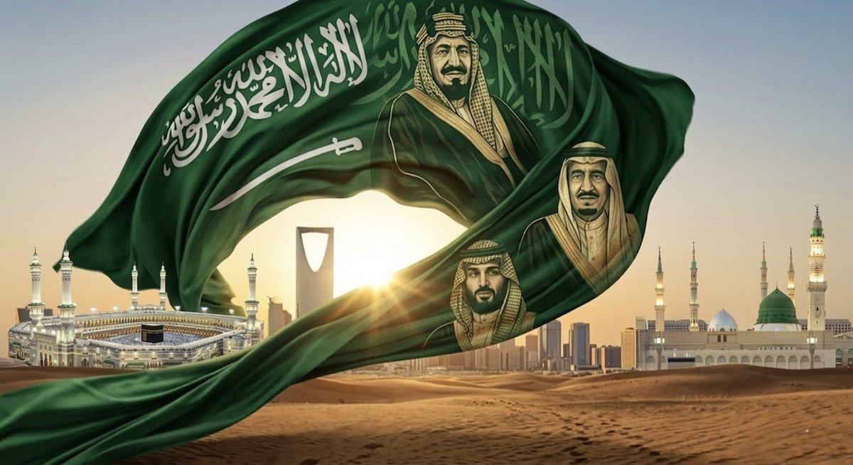 malekyaseen's tweet photo. ليس كل علمٍ يُرفع فوق أرضٍ يصبح راية وطن.
علم السعودية تاريخٌ حمله مؤسس، وحفظه ملك، ويصونه اليوم ولي عهد يعرف أن الرايات لا تبقى عالية إلا إذا بقيت الدولة أعلى منها. 🇸🇦

#يوم_العلم
#يوم_العلم_السعودي https://t.co/uKrHc7hMeG