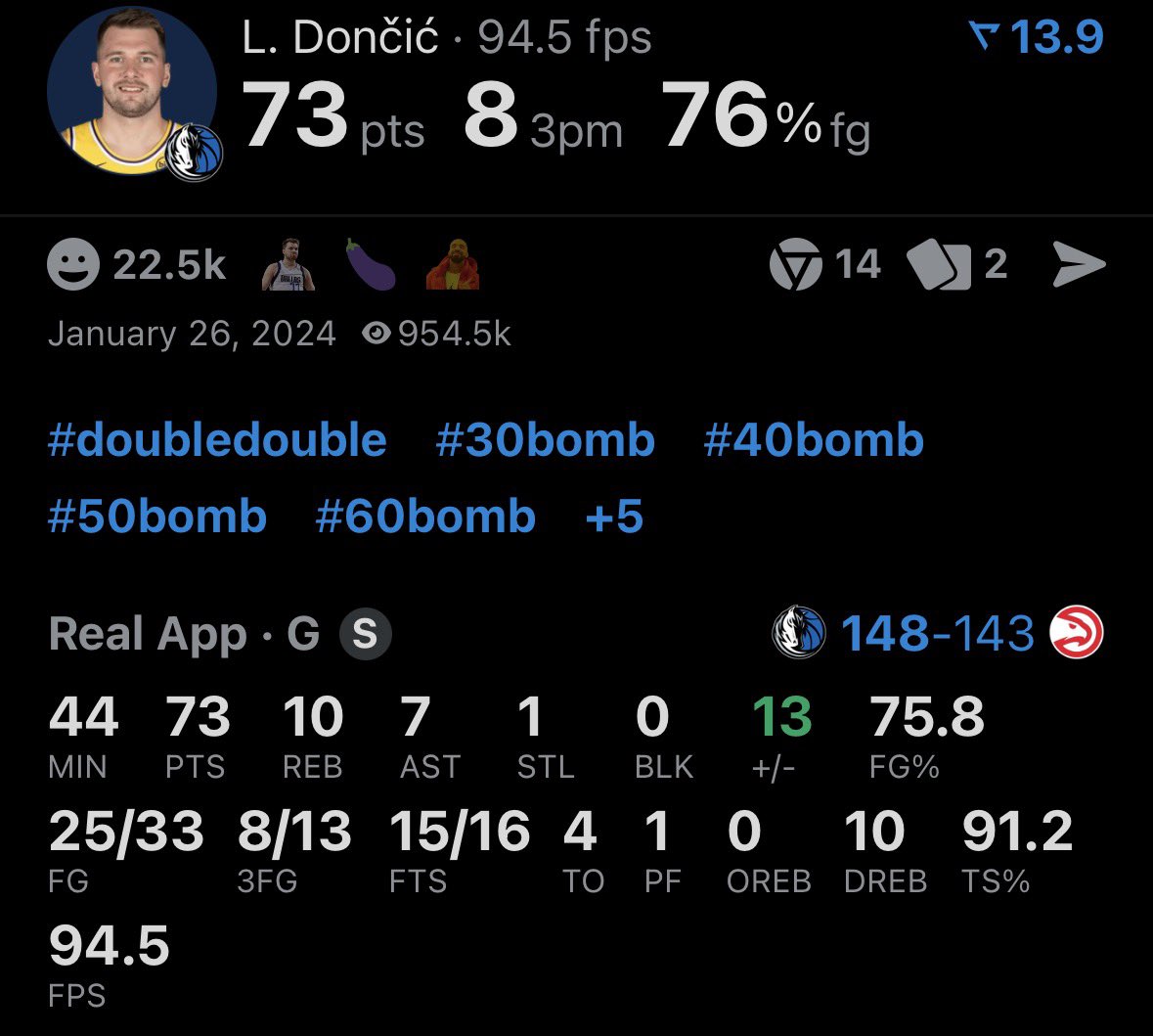 Both Kobe and Bams 81 and 83 are disgraceful to Lukas 73 actually 

The most efficient and ethical high scoring game OAT