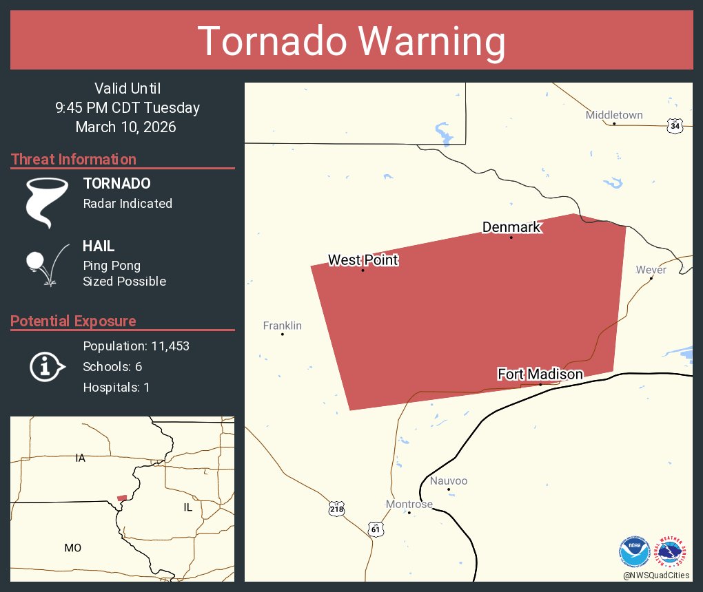 NWS Tornado tweet media