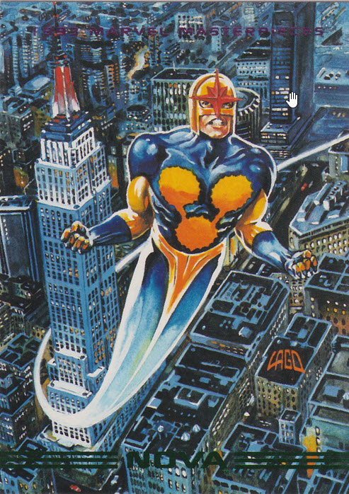 AustinGorton's tweet photo. 083 - Nova
I like the idea of showing Nova flying out of a city vs. dropping him into a space setting. Nice zag.
#TradingCardADay #MM2 #Nova #NewWarriors #RayLago https://t.co/ogPhNzetWD