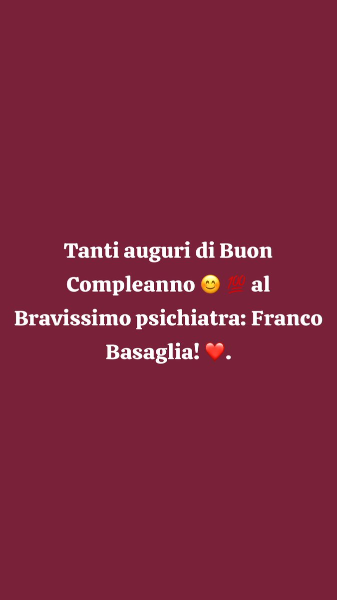 AlessandraOOOO's tweet image. Tanti auguri di Buon Compleanno 😊 💯 al Bravissimo psichiatra: Franco Basaglia! ❤️. #francobasaglia