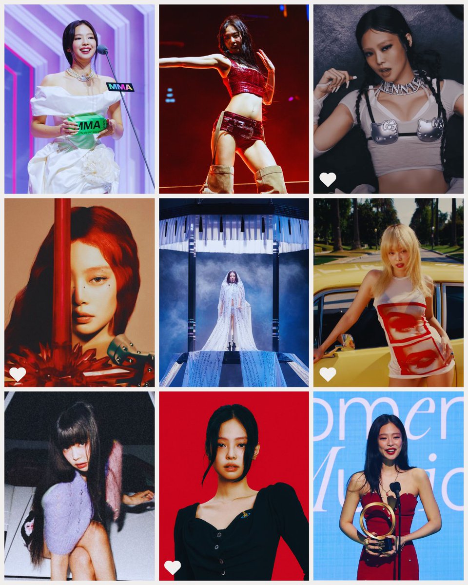 BPHallOfFame's tweet photo. Awards won by Jennie during the "Ruby" era:

🏆 Global Force — Billboard Women in Music
🏆 Artist of the Year — GDA
🏆 Best Digital Song — GDA
🏆 Global Impact — GDA
🏆 Best Solo Dance Performance — MAMA
🏆 Best Music Video — MAMA
🏆 ROTY — MMA
🏆 Top 10 Artists — MMA
🏆 Millions Top 10 — MMA
🏆 Best K-Pop Album — KMA
🏆 Best K-Pop Song — KMA
🏆 People’s Choice — APMA
🏆 Best Dance Performance — APMA
🏆 Best Female Artist — APMA
🏆 Best Music Video (Overseas) — APMA
🏆Top 20 SOTY — APMA
🏆 Top 20 SOTY (Overseas) — APMA
🏆 Top 20 AOTY — APMA
🏆 Music Video — Clio Awards
🏆 Top 10 Artists — KGMA
🏆 Top 10 Albums — QQMA
🏆 Top 10 Korean Singers — TMA
🏆 Top 10 Korean Soloists — TMA
🏆 Top 10 K-Pop Soloists — TMA
🏆 Top 10 Korean AOTY — TMA
🏆 Longest Charting Korean Song –– TMA
🏆 Best Selling Female Album — CYEA
🏆 Best Selling Female Solo Album — CYEA
🏆 Best Selling Female K-Pop Album — CYEA
🏆 Best Selling Female Solo Single — CYEA
🏆 Solo Female Popularity Award — D Awards
🏆 Upick Global Choice — D Awards
🏆 Visual Excellence –– Silver Telly Award
🏆 Trend of the Year –– Choreo Awards
🏆 Choreography of the Year –– Choreo Awards
🏆 Best K-Pop Choreography –– Choreo Awards
🏆 Korean Song –– KMWCA
🏆 Korean Artist –– KMWCA
🏆 Hot Choice Female –– KMWCA
🏆 Hot Choice Female –– KMWCA
🏆 Top 100 Artists of the Year –– KKBOX Awards
🏆 Top Streamed Artist in “K-POP ON” –– Spotify
🏆 Most Streamed Female Artist (English) –– JSISA
🏆 Female Solo Singer of the Year (IN) — BYA
🏆 BiliBili Silver Award
🏆 500K Sales Platinum Plaque –– Hanteo
🏆 200K Sales Gold Plaque –– Hanteo
🏆 Millions Plaque –– MelOn