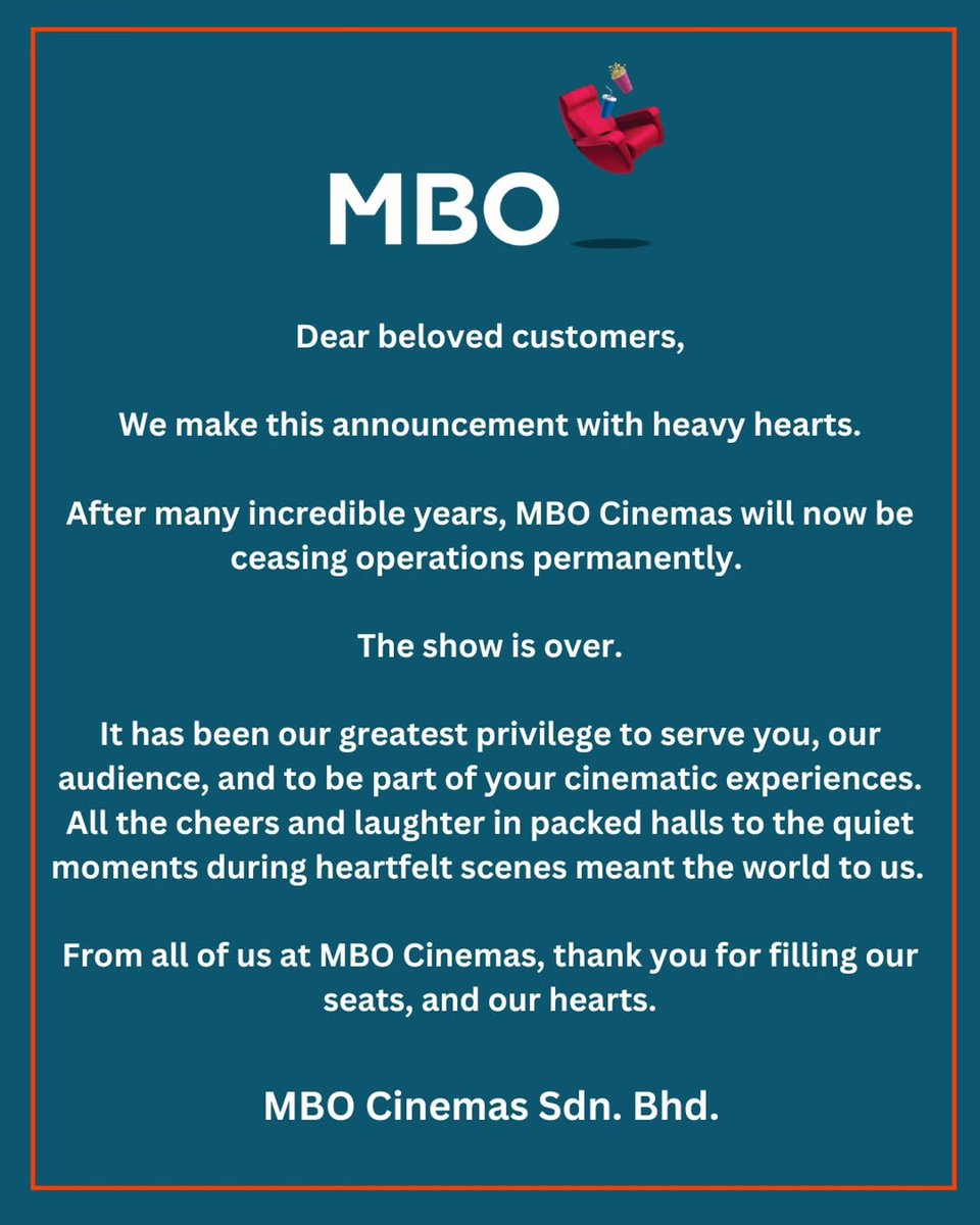 The show is over. Thank you MBO Cinemas.