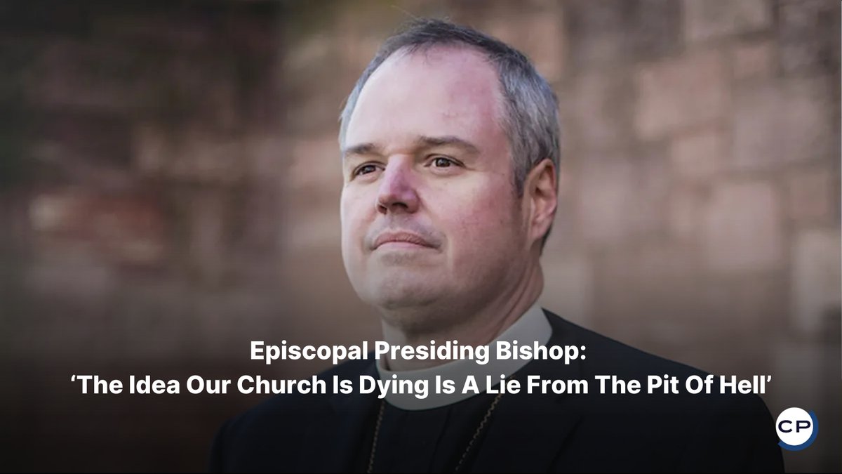 ChristianPost's tweet photo. Presiding Bishop Sean Rowe says talk of a “dying” Episcopal Church is “a lie from the pit of Hell,” despite steep decline.
#EpiscopalChurch #MainlineChurches #ChurchDecline #SeanRowe #ChristianNews
🔗 https://t.co/a55cCrSzls https://t.co/1JeqrpFhVK