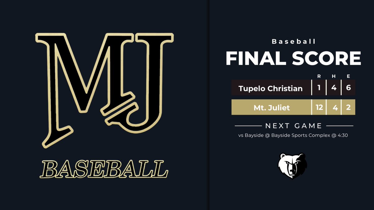 Mt. Juliet Baseball tweet media