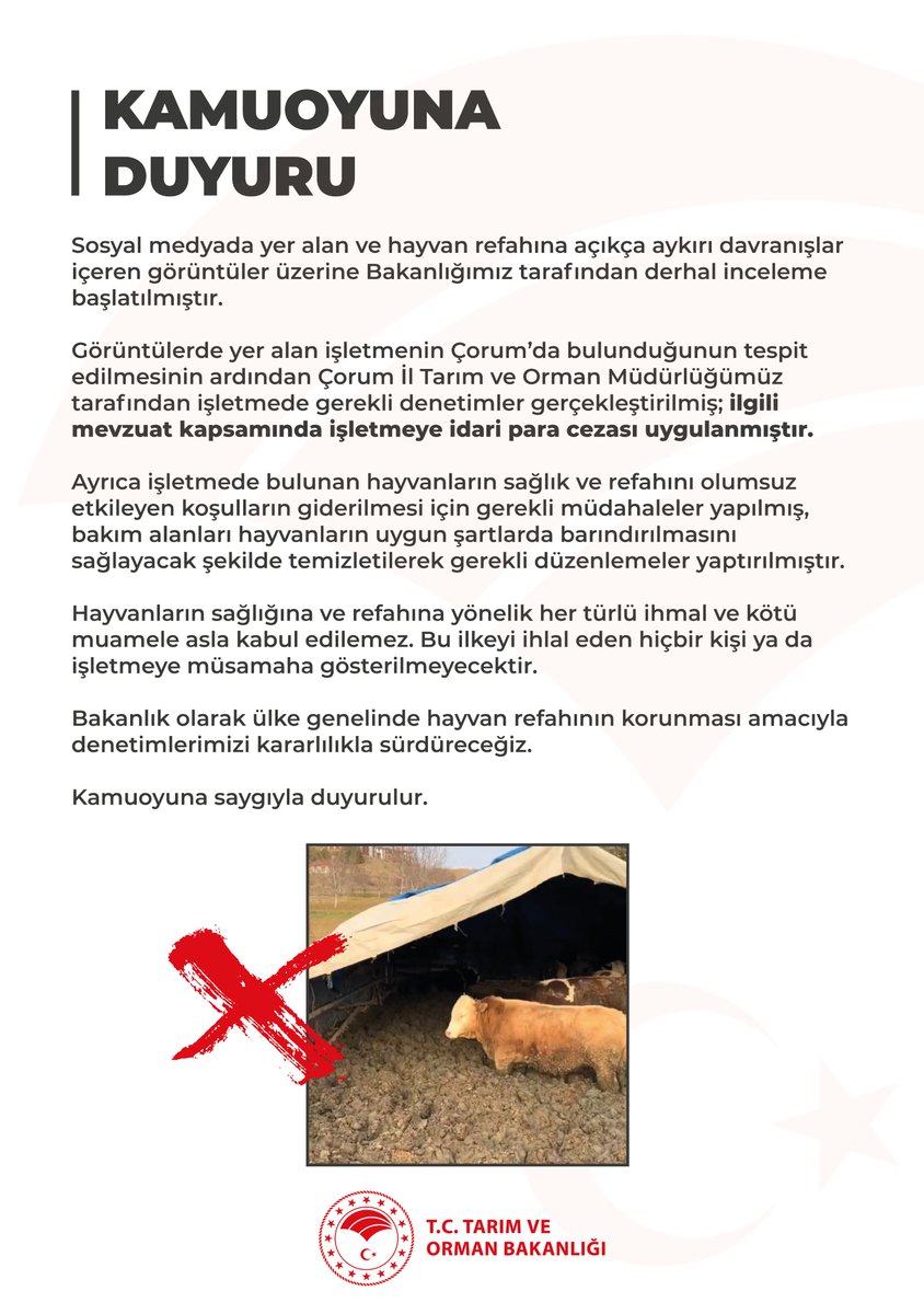T.C. Tarım ve Orman Bakanlığı tweet media