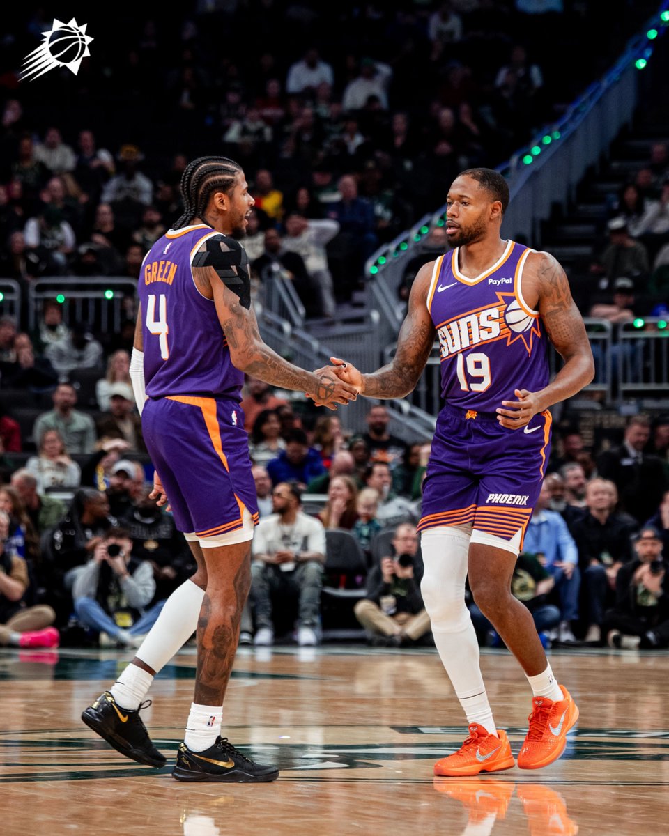 Balanced win tonight☄️

Booker: 27 PTS, 7 AST, 5 REB, 1 STL
Green: 25 PTS, 5 AST, 4 REB
O’Neale: 21 PTS, 7 3PM, 5 REB, 4 AST, 2 STL
Gillespie: 12 PTS, 9 AST, 9 REB, 3 STL
Allen: 12 PTS, 3 REB, 3 AST
Ighodaro: 8 PTS, 4-4 FG, 4 REB, 2 AST
Maluach: 8 PTS, 4-5 FG
Highsmith: 6 PTS, 2
