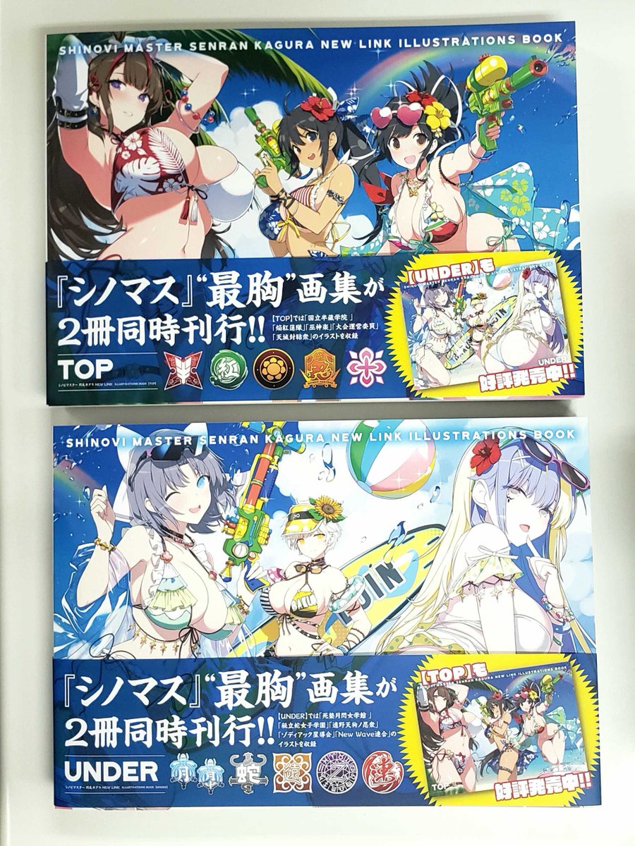 シノビマスター 閃乱カグラ NEW LINK ILLUSTRATIONS BOOK」見本誌到着