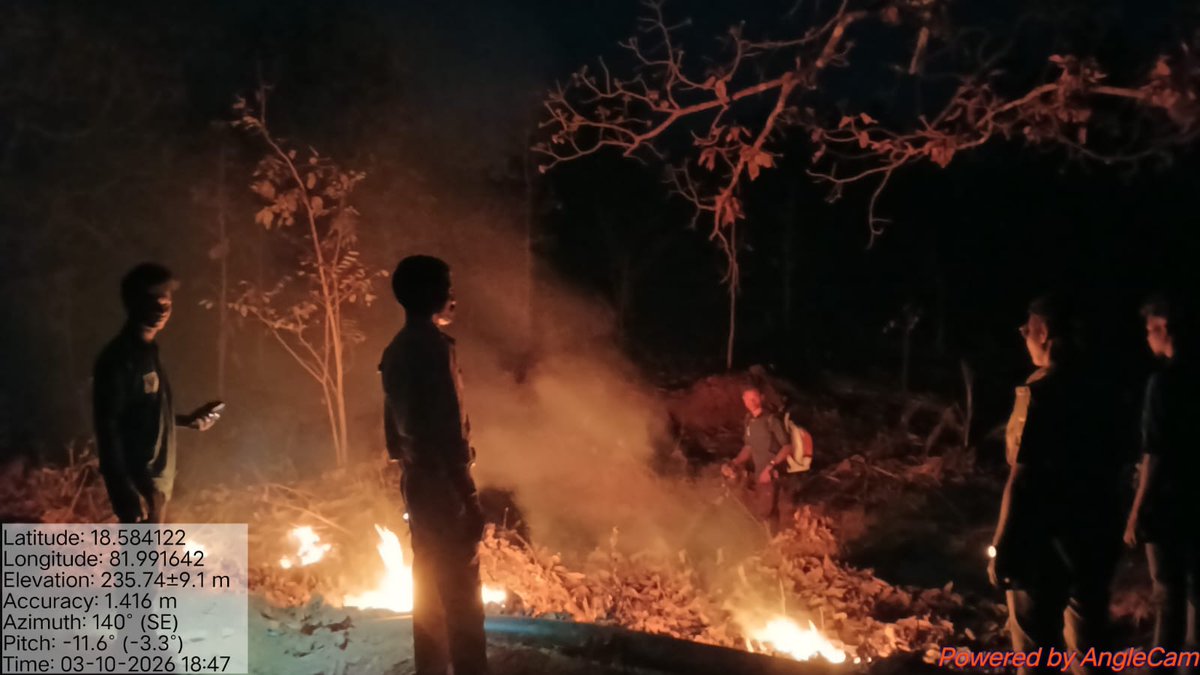 Extensive patrolling was carried out by field staff along with the fire squad across Malkangiri Division to monitor forest fire incidents both inside the forest area and along the roadside. The team remained vigilant and promptly doused any fire notice.
<a href="/pccfodisha/">PCCF & HoFF Odisha</a> <a href="/PCCFWL_Odisha/">PCCF WL & CWLW, Odisha</a>
