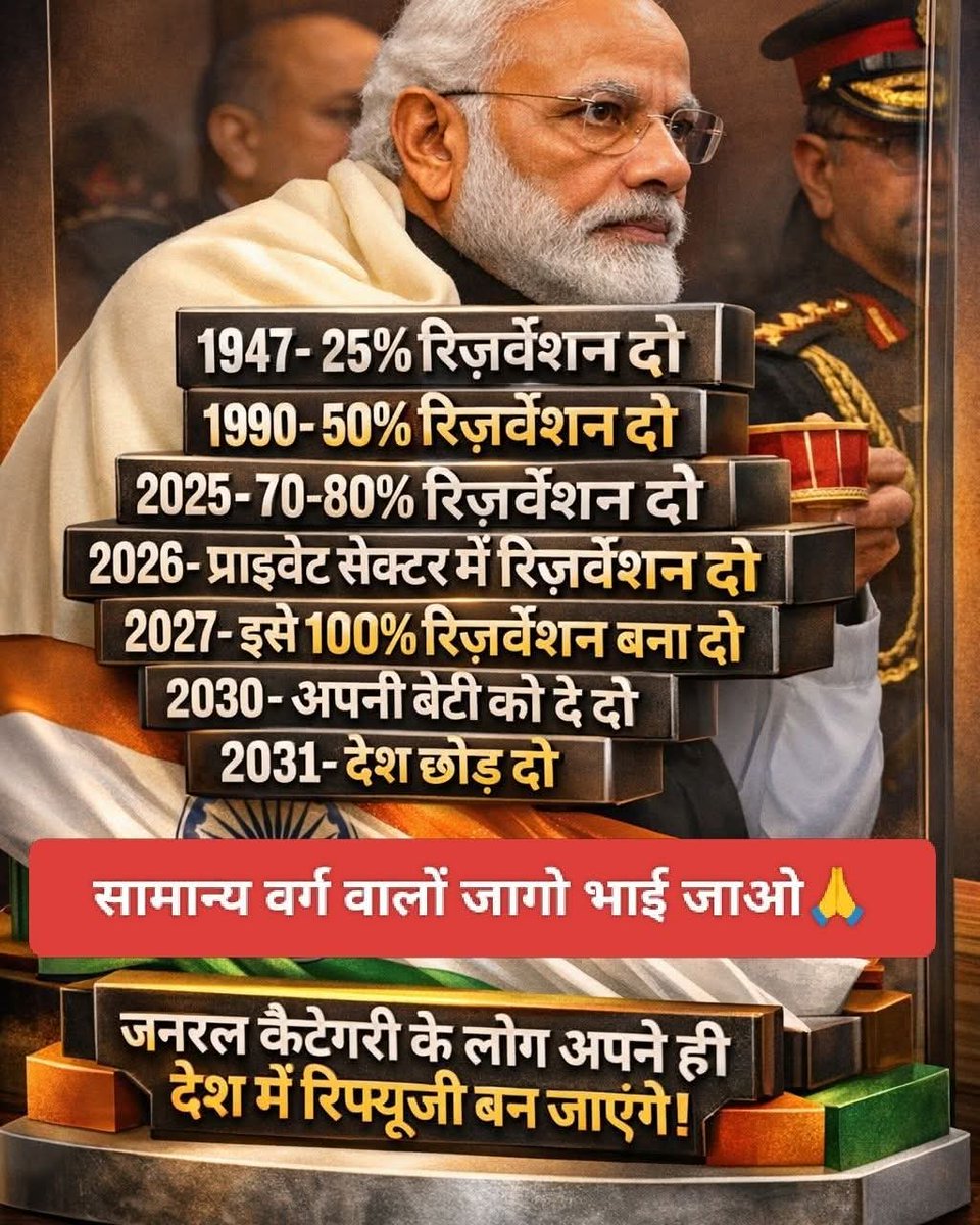 avdheshkrsharma's tweet image. देश के GC कोई मलाई नहीं मांग रहे हैं, ना ही फ्री का राशन व आरक्षण मांग रहे हैं। 
बस एक राष्ट्र एक कानून मांग रहे हैं।
जय श्रीकृष्णा #UGC_काला_कानून_वापस_लो #UGC_Roll_Back #UGC_RollBack @narendramodi