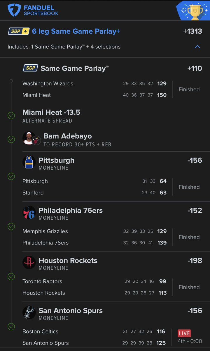 Birthday parlay cashed 😎💵