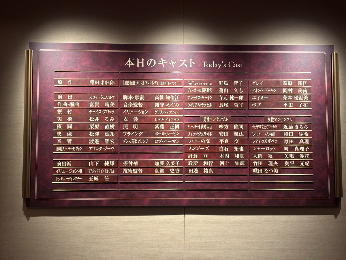 AnyKazumin's tweet photo. 劇団四季ゴースト&amp;レディ観劇
初めての萩町ペア良かった〜🥰
龍山さんジョンホール凄い迫力でした。
私も子供達も泣き泣きでした https://t.co/67sTUmuVVt
