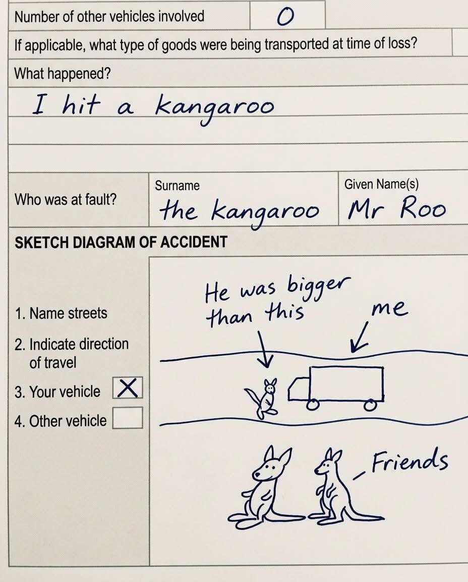 Standard Australian traffic incident