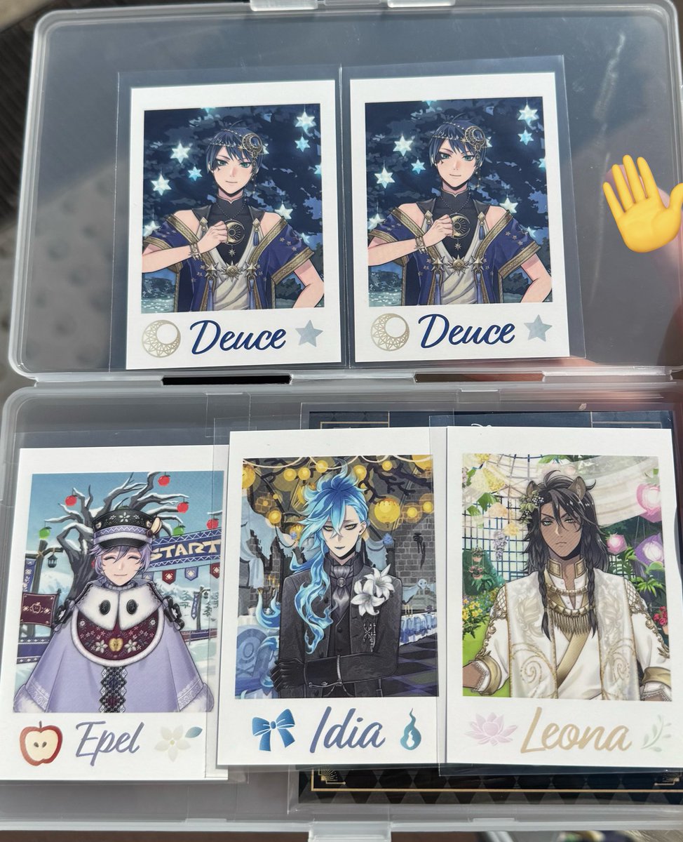 krkwwnk's tweet photo. ツイステ展 交換 ランダムカードコレクション

譲: レオナ、イデア、エペル、デュース×2

求: ルーク

本日現地手渡し希望しています。ぜひお声がけ下さいませ。 https://t.co/dfsgJleEs8
