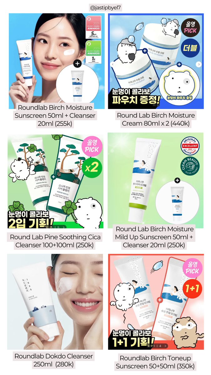 Jastipbyel7's tweet image. JASTIP BYEL - JASTIP KOREA 🇰🇷

Roundlab (Pricelist)
Sunscreen
Moisturizer
Cleanser 

Ready 20 March
📍Tangerang
Bisa co Oren🧡

#jastipkorea #roundlab wtb wts