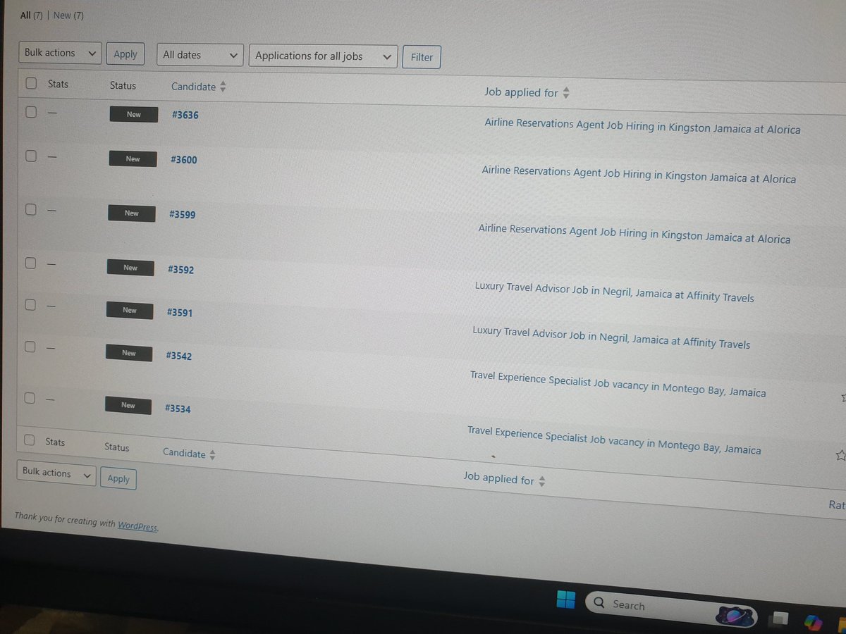 bazzilburchell's tweet photo. We have gotten seven applications so far since we shipped the Travel Jobs application form to Travelazz. This form generally send the applicants details to the employer's email. Including resume &amp; any other information the applicant added to the application form. Good sign so far https://t.co/TYFh0MTQnp