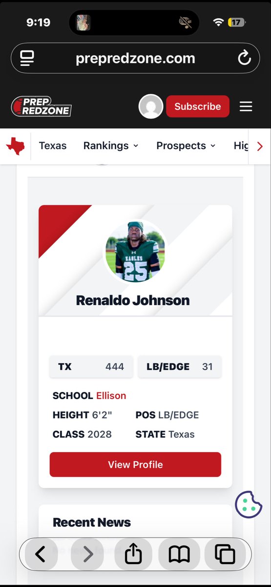 oneandonly_rj05's tweet photo. Blessed to be ranked No.444 in Texas and No.31 in my position 
#Comingforitall
#staydown
@sixstarfootball @iam_alinedouard @PrepRedzoneTX @Coach__OMalley @kjonesfbuaustin @CoachWillEHS @DannyServance @streetziam @On3 @RivalsHS https://t.co/gf7dtjR3eI