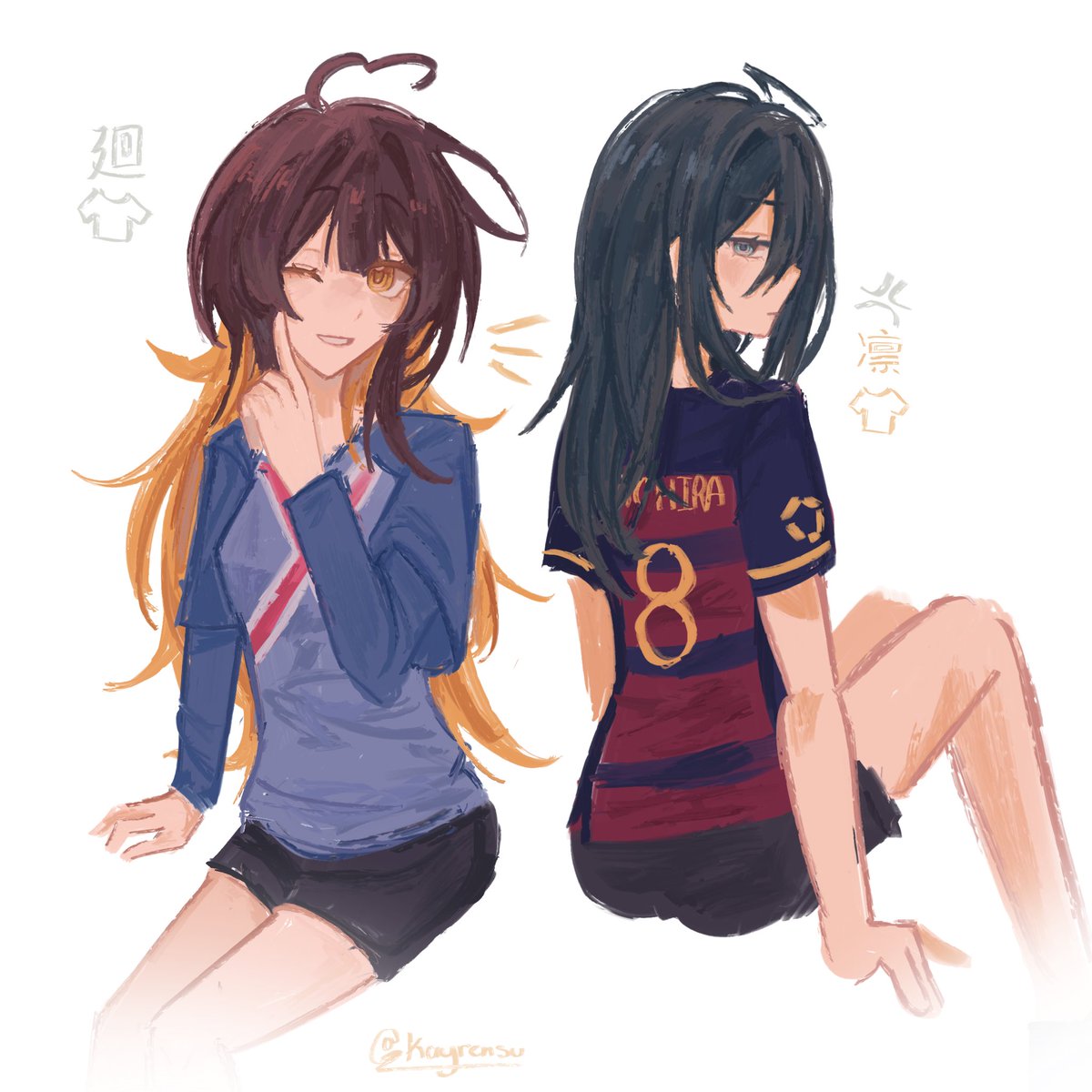 jersey swap no2 #ブルーロック_FA #rnbc #bcrn ♀