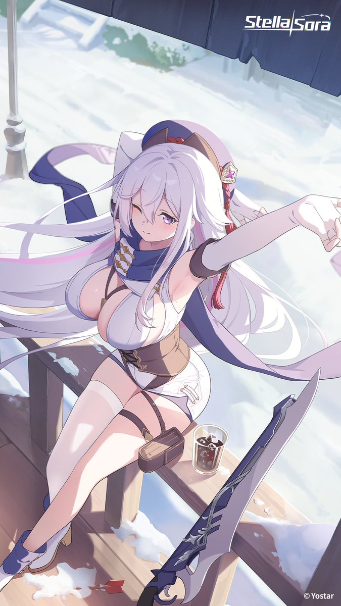 StellaSoraEN's tweet photo. ✧Stella Sora Wallpaper | Winter Requiem and the Trigger of Dawn

Dear Tyrant, please check out special wallpapers for Winter Requiem and the Trigger of Dawn, and feel free to save and use them as you wish!

"You are always helping me out. Are you sure you don't want anything in return?"

#StellaSora #Yostar