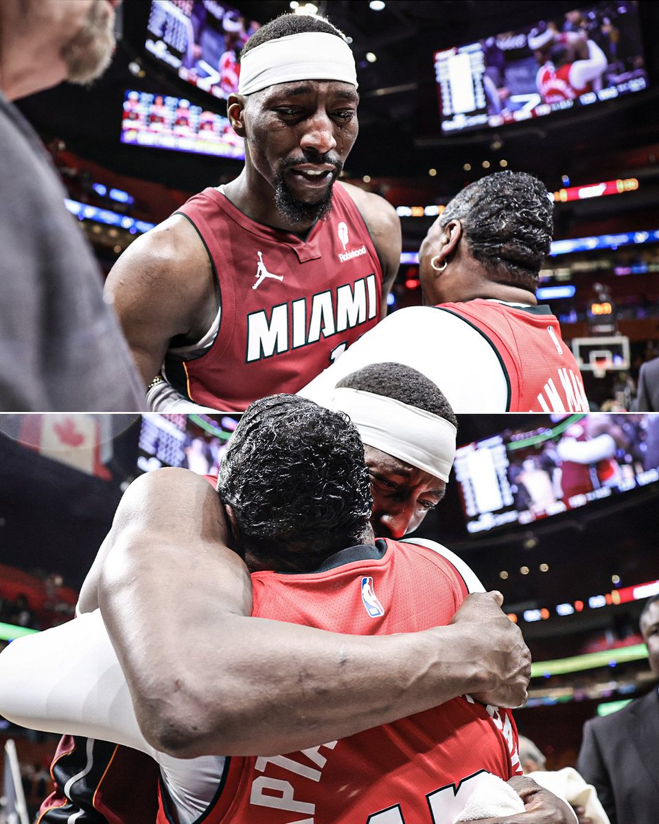 Bam was in tears when he went to hug his mom after scoring the second-most points ever in an NBA game 🥺 

Just that much more special doing it with mom in the crowd ❤️