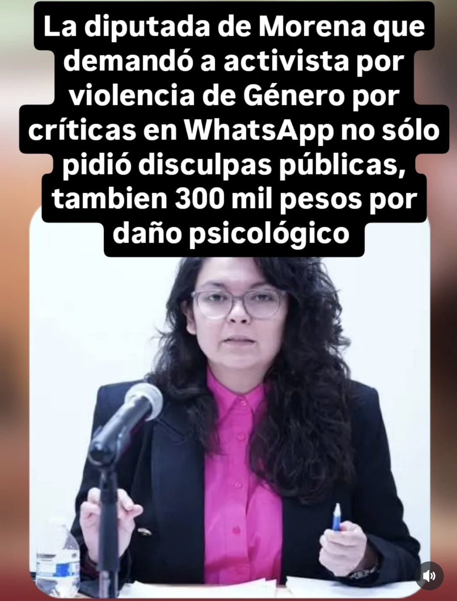 La diputada de Morena <a href="/AlmendraNegrete/">Almendra Negrete</a> no sólo pidió disculpas públicas a la ciudadana que la criticó por un WhatsApp privado. También exige ¡300 mil pesos! Por reparación de daño. 

El jueves el tribunal electoral de Sinaloa tiene que determinar las sanciones.