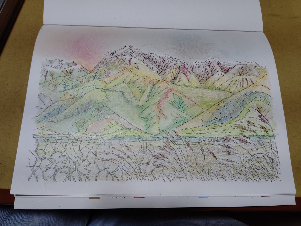 ぬり絵
完成です😊
左側が見本。