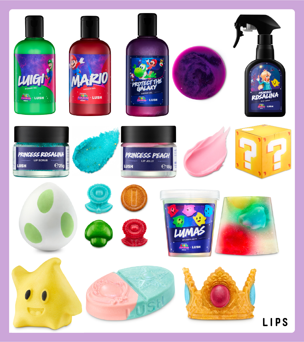 LUSHが映画『ザ・スーパーマリオブラザーズ・ムービー』と限定コラボ❣️
バスボムなど全12種がお目見え👀✨
宇宙へ飛び出す冒険のようなバスタイムが体験できるよ💫
発売中なので要チェック💡