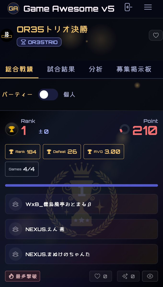 【NEXUS】えん 燕 tweet media