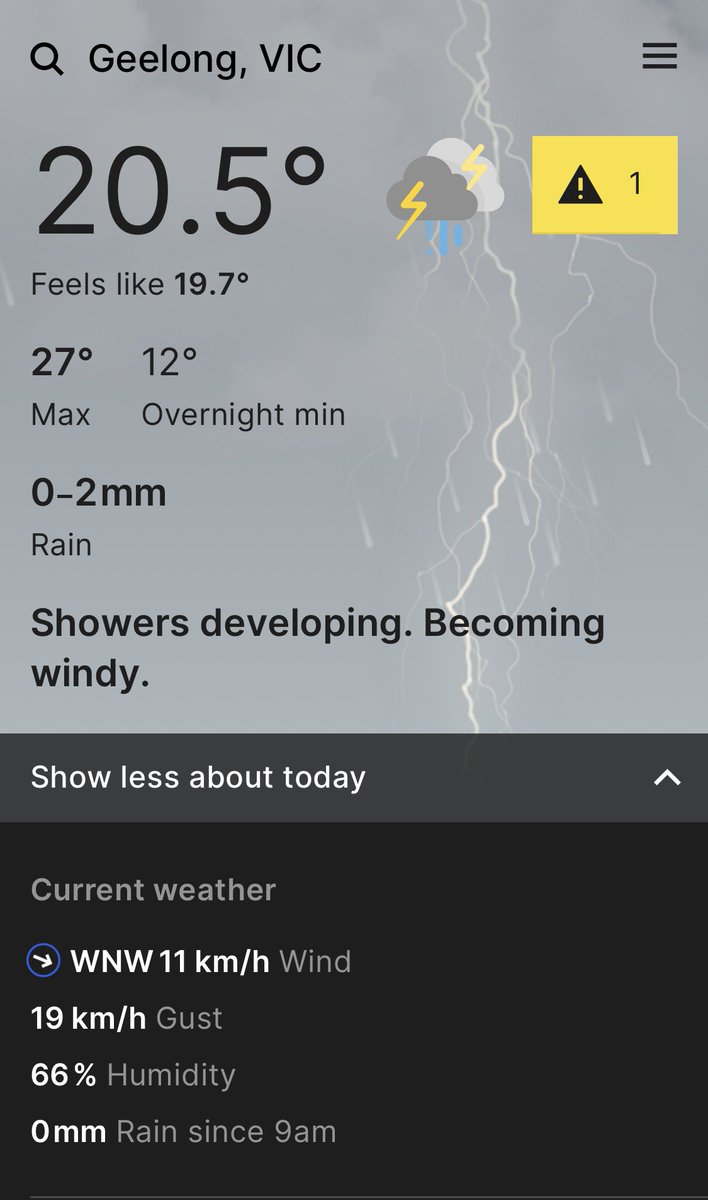 IncrediblyBozza's tweet image. The cool change has now arrived in Geelong, Melbourne and outer northern suburbs. #melbweather #melbourneweather