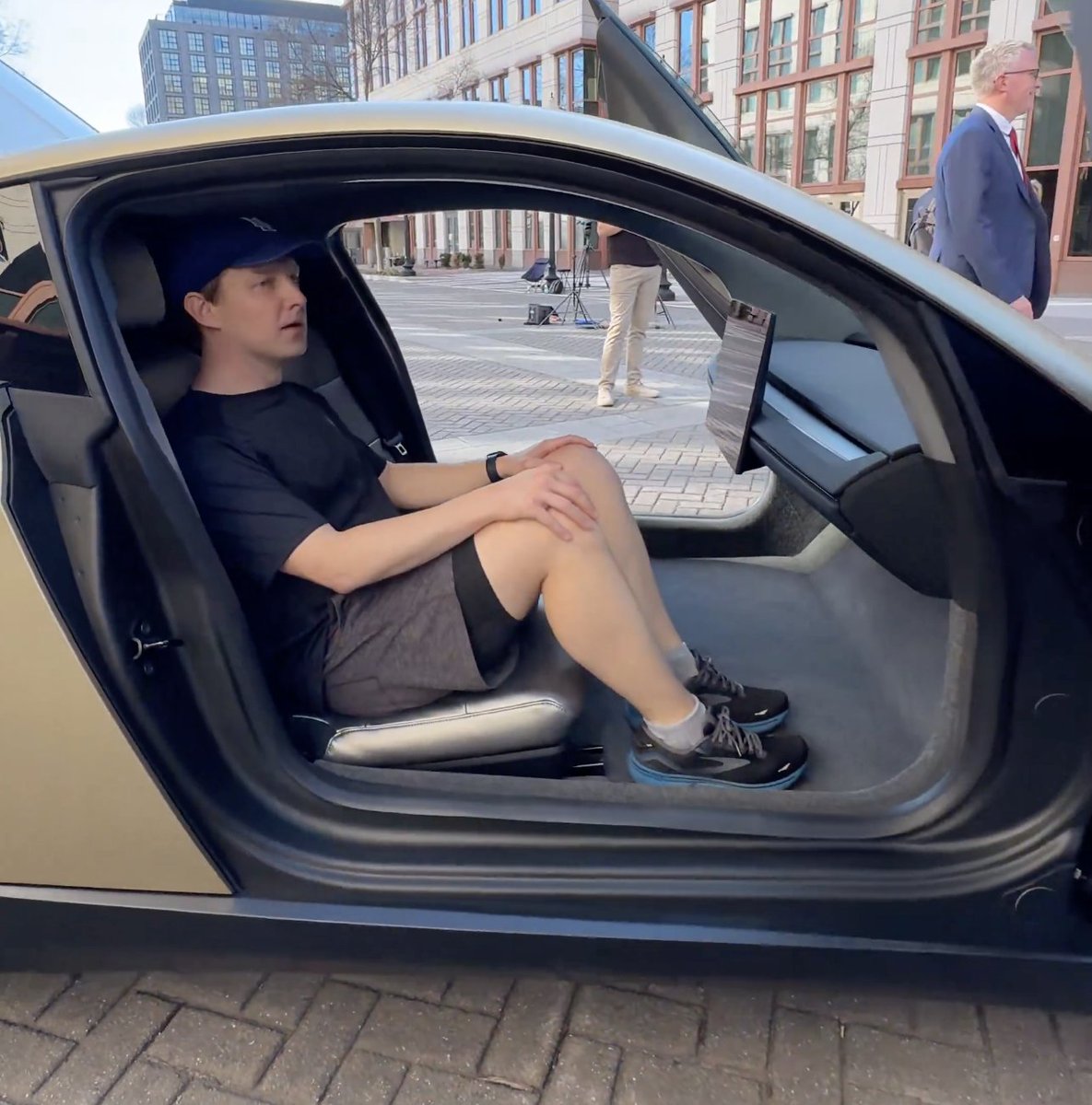 The Cybercab will have more legroom than any other Tesla, despite it being the smallest Tesla. You can move the seats (track on floor).