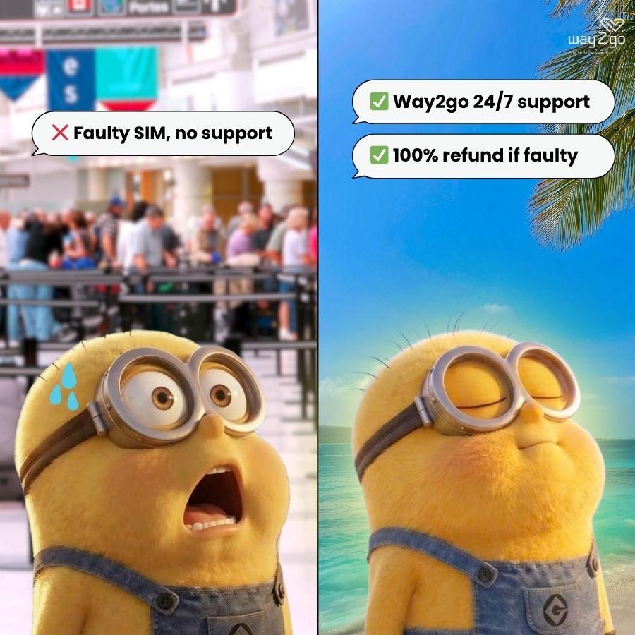 SimWay2go's tweet photo. Roaming? 📷
Airport SIM queues? 📷
𝐖𝐚𝐲𝟐𝐠𝐨 eSIM
📷200+ countries
📷 Activate in 1 minute
📷 24/7 support
Travel smart. Stay connected. 📷
#Way2go #TravelTips #TravelSmart #travelsim https://t.co/EQMpPQK8Tj