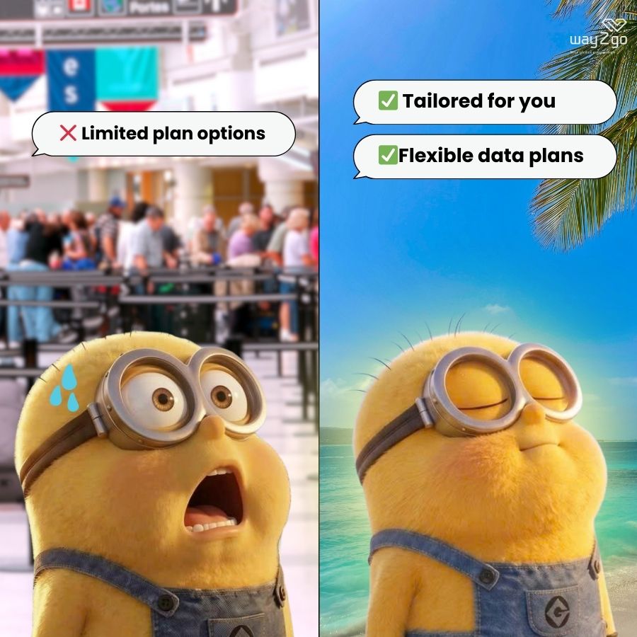 SimWay2go's tweet photo. Roaming? 📷
Airport SIM queues? 📷
𝐖𝐚𝐲𝟐𝐠𝐨 eSIM
📷200+ countries
📷 Activate in 1 minute
📷 24/7 support
Travel smart. Stay connected. 📷
#Way2go #TravelTips #TravelSmart #travelsim https://t.co/EQMpPQK8Tj