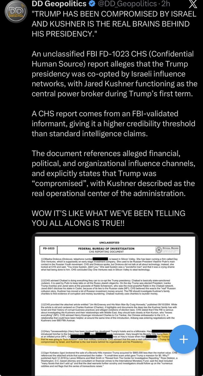 jamesonr's tweet image. There are multiple influencers/epstein researchers that keeping pointing to Kushner.