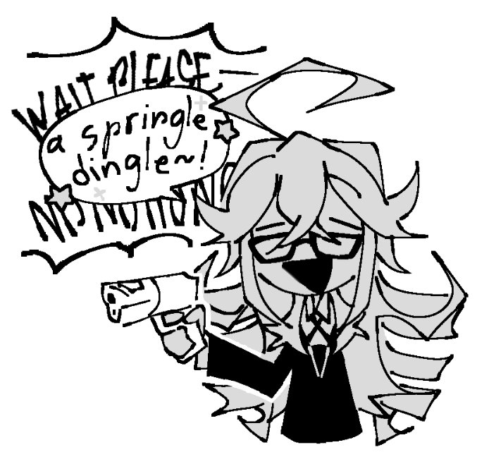 john springle's catchphrase, a springle dingle doo (this is canon ...