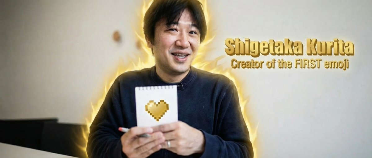 jesse_0466's tweet photo. The Emoji Inventor | $Shigetaka

Shigetaka Kurita, the inventor of the first emoji set ever, was NEVER financially rewarded for it. Despite emojis becoming one of the most USED symbols on the internet, he never received royalties. 
 
Because of that, 100% of the fees from this project will go directly to him.

In 1999, while working for NTT DoCoMo, he created the first emoji set in history 176 small 12×12 pixel icons designed to express emotions in digital messages.

One of those icons later became the most recognized emoji on the internet: ❤️

Creator:
 https://t.co/kGxfCkOOuy

Story:
 https://t.co/Yp3ku1k4U9

6G1H1ArhaciP4io5f7k9zkJkEmVk6cGFnje7SZmvpump