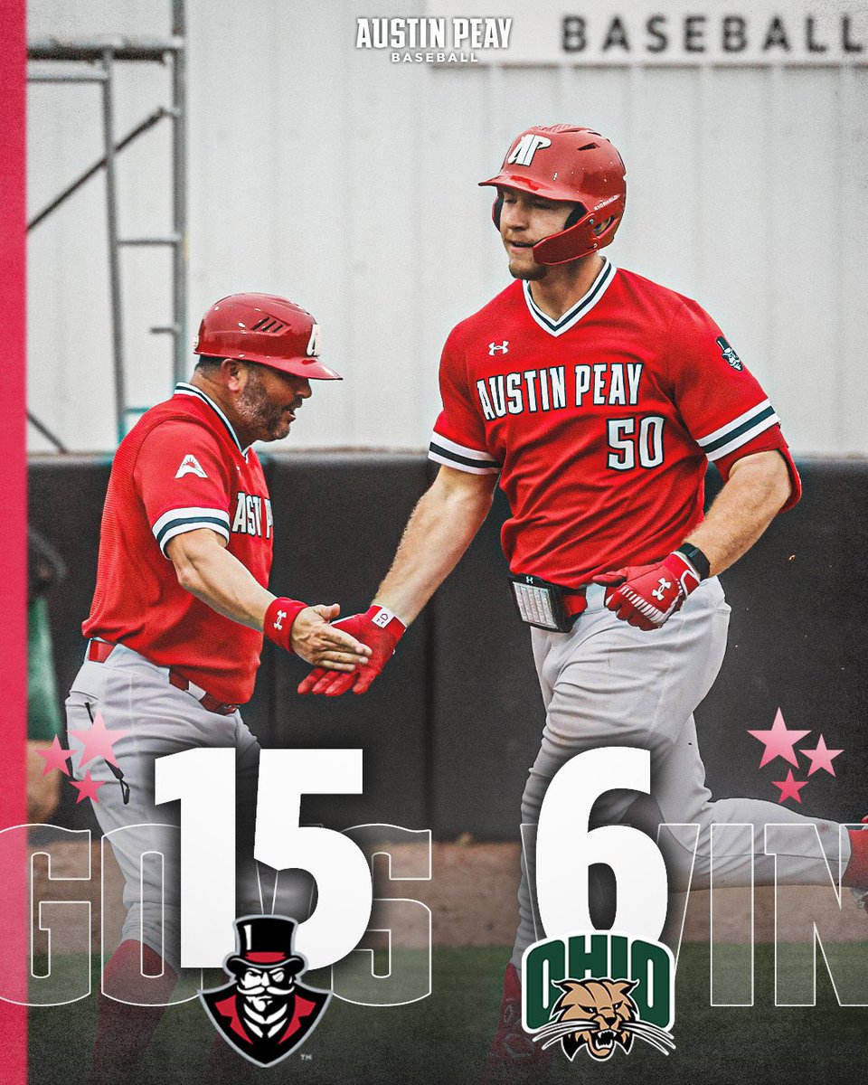 MGWaltLord's tweet photo. 33 total runs for @GovsBSB in a mid-week doubleheader?
No biggie for this team!
Way to go, Govs!
#BANG! | #GovsWin! | #FlyTheGov! | #LetsGoPeay! https://t.co/xABAfVvbXO