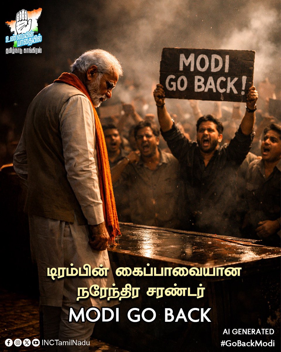 INCTamilNadu's tweet photo. இந்தியாவின் பிரதமரா? ட்ரம்பின் கைப்பாவையா?
நரேந்திர சரண்டர்!
#Inc_TamilNadu
#cylinderpriceHike
#ModiCompromisedNoLPG
#Gobackmodi
#ModiGovernmentFailure https://t.co/Nf5jAmQt7D