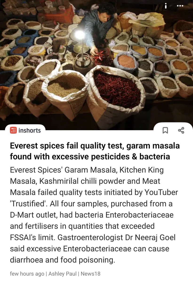 manasjswl's tweet photo. @fssaiindia Why are you playing with the health of people. Why don’t you audit the companies your grant licence to. Because of your inefficiency most of the certified companies are going way beyond allowed limits. Food safety is a joke in India because of you. https://t.co/O7ifG7qeDR