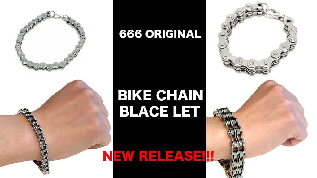NEW!!!【666 ORIGINAL / バイクチェーンブレスレット2種類】（新商品