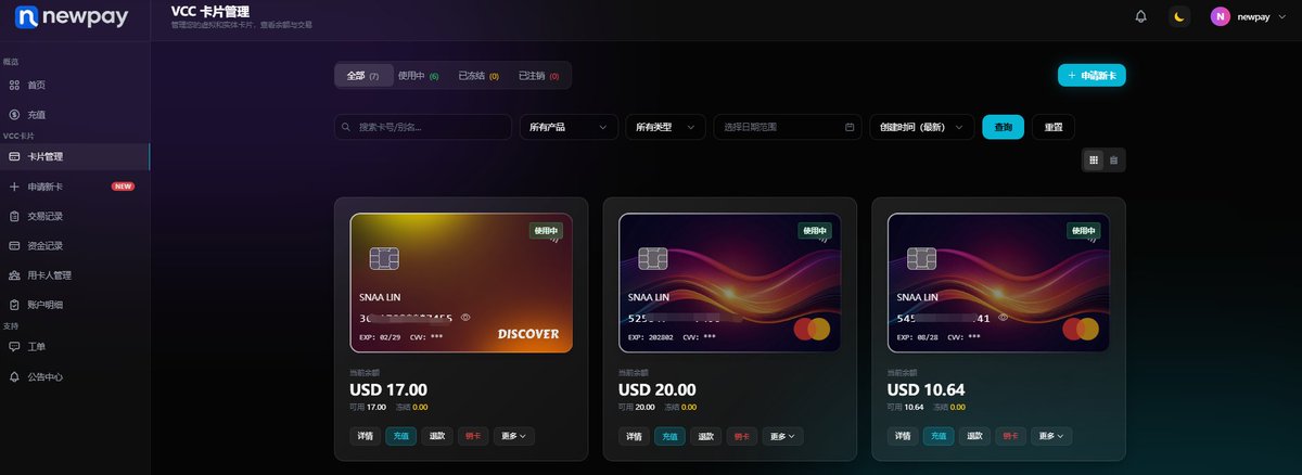new_paylink's tweet photo. 🚀 我们的VCC虚拟信用卡平台已上线！

NEWPAY支持通用消费、广告投放、国内支付三大场景
✅ 8个稳定卡BIN（含香港广告专线）
✅ 开卡费低至$3，费率2%
✅ 充值满$2000起享阶梯折扣（最高5.5折开卡+6.6折费率）
#VCC #虚拟信用卡 #跨境电商 #Facebook广告 #ChatGPT https://t.co/wF8hgdZGZA