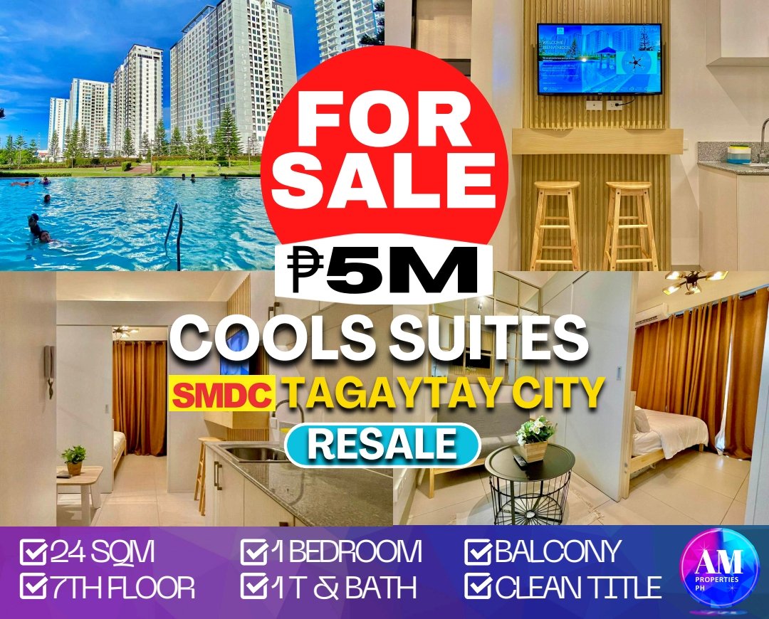 AMProperties_ph's tweet image. FOR SALE
#Collsuites
#24sqm
#7thfloor
#TowerA
#CleanTitle
#Withbalcony