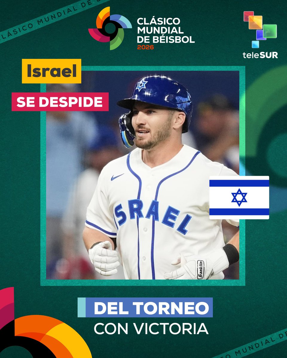 🇮🇱Israel derrotó 6-2 a Países Bajos 🇳🇱 cerrando así su participación en el Clásico Mundial de Béisbol 2026. ⚾️🏆
Esta victoria permite a Israel 💪asegurar su clasificación directa para la próxima edición del torneo sin tener que pasar por rondas clasificatorias. ✨️⚾️