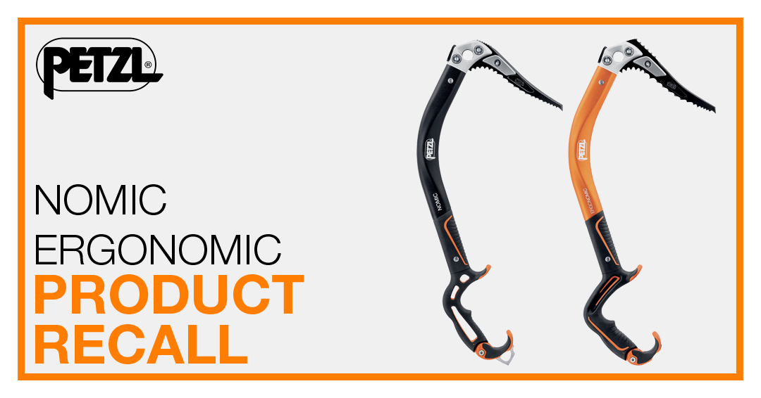 PetzlAustralia's tweet photo. @petzlAU would like to advise customers and consumers of a RECALL just released by @Petzl .

🚨 Recall of NOMIC (U021AA00) and ERGONOMIC (U022AA00) ice axes 🚨 More details are available from the Spelean Website or https://t.co/sXpGX0Wcyv https://t.co/XQJGlBjawh