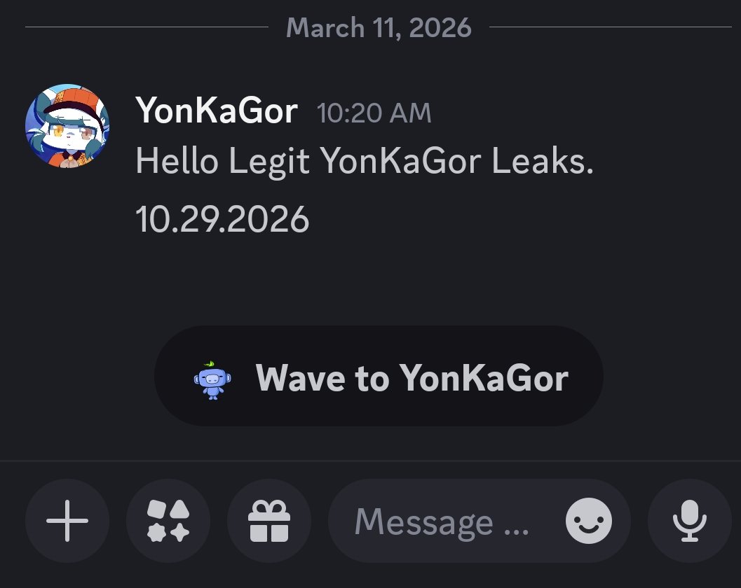 Legit YonKaGor Leaks tweet media