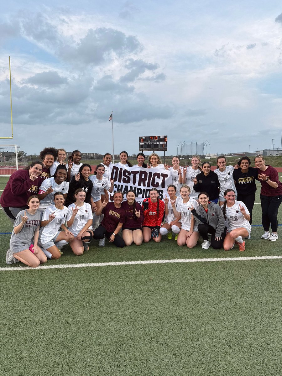 LCoyotesSoccer's tweet photo. For the first time in program HISTORY…Your Lady Coyotes are DISTRICT CHAMPS!!!! 🥲🕺👏 #doubledistrictchamps https://t.co/cMWrwrjlEp