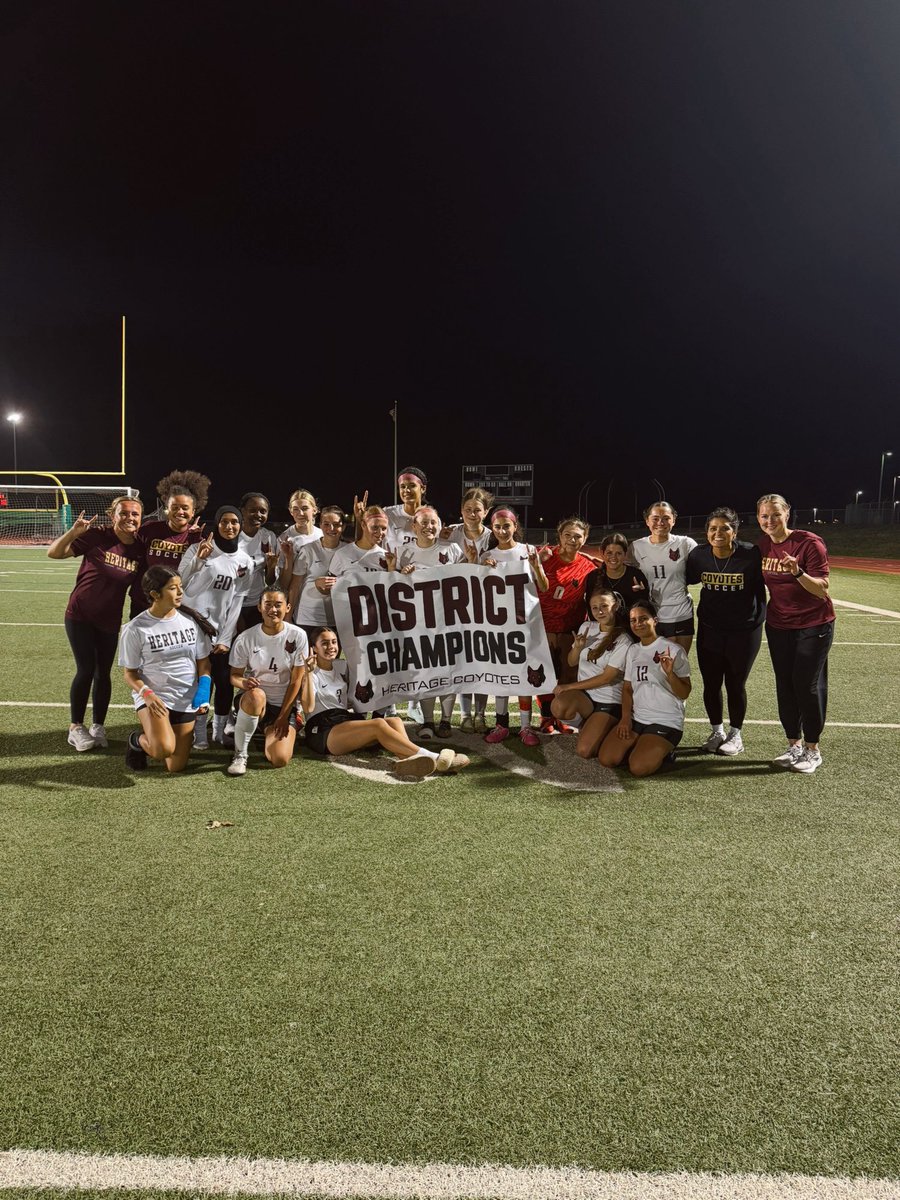 LCoyotesSoccer's tweet photo. For the first time in program HISTORY…Your Lady Coyotes are DISTRICT CHAMPS!!!! 🥲🕺👏 #doubledistrictchamps https://t.co/cMWrwrjlEp