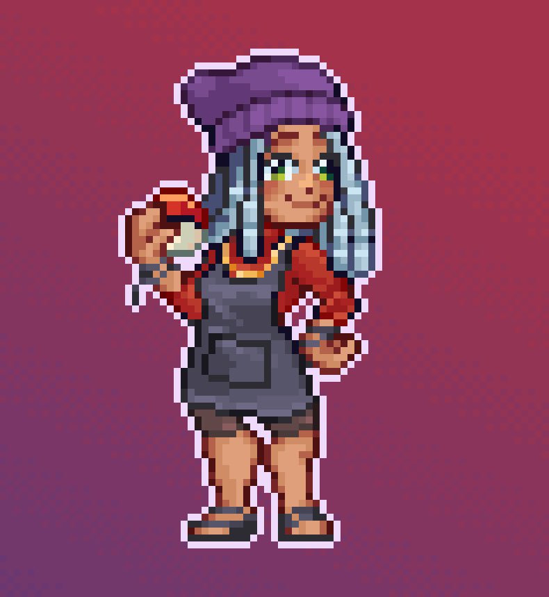 skriblmonsta's tweet photo. I made a sprite! For my best friend and twin, it’s her Pokemon trainer self.

#Pokémon 
#pixquare
#pixelart https://t.co/XYkc4P9iIm